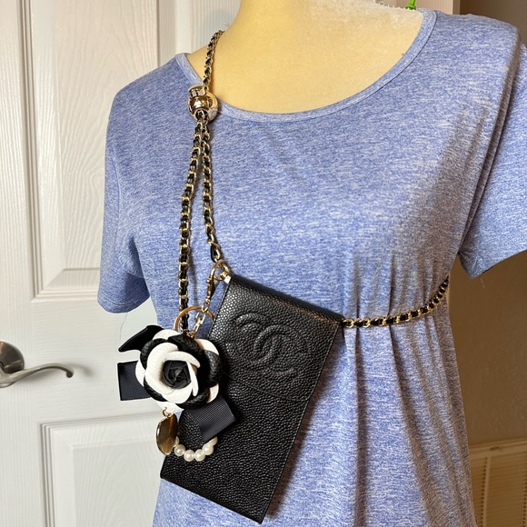 🔥Authentic CHANEL CC Caviar Pouch/Shoulder Bag - Picture 1 of 12